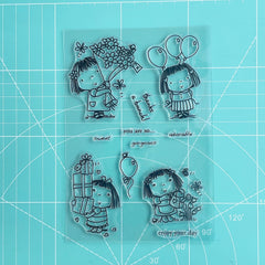 Girls Silicone Transparent Seal Stationery Seal For Kids