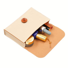 PU Leather Cosmetic Bag Women Hasp Makeup Bags Beauty Case Travel