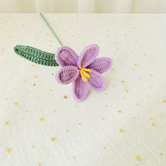 Crochet Blooming Tulip by Milk Cotton Yarn Forever Flower for Mother's Gift