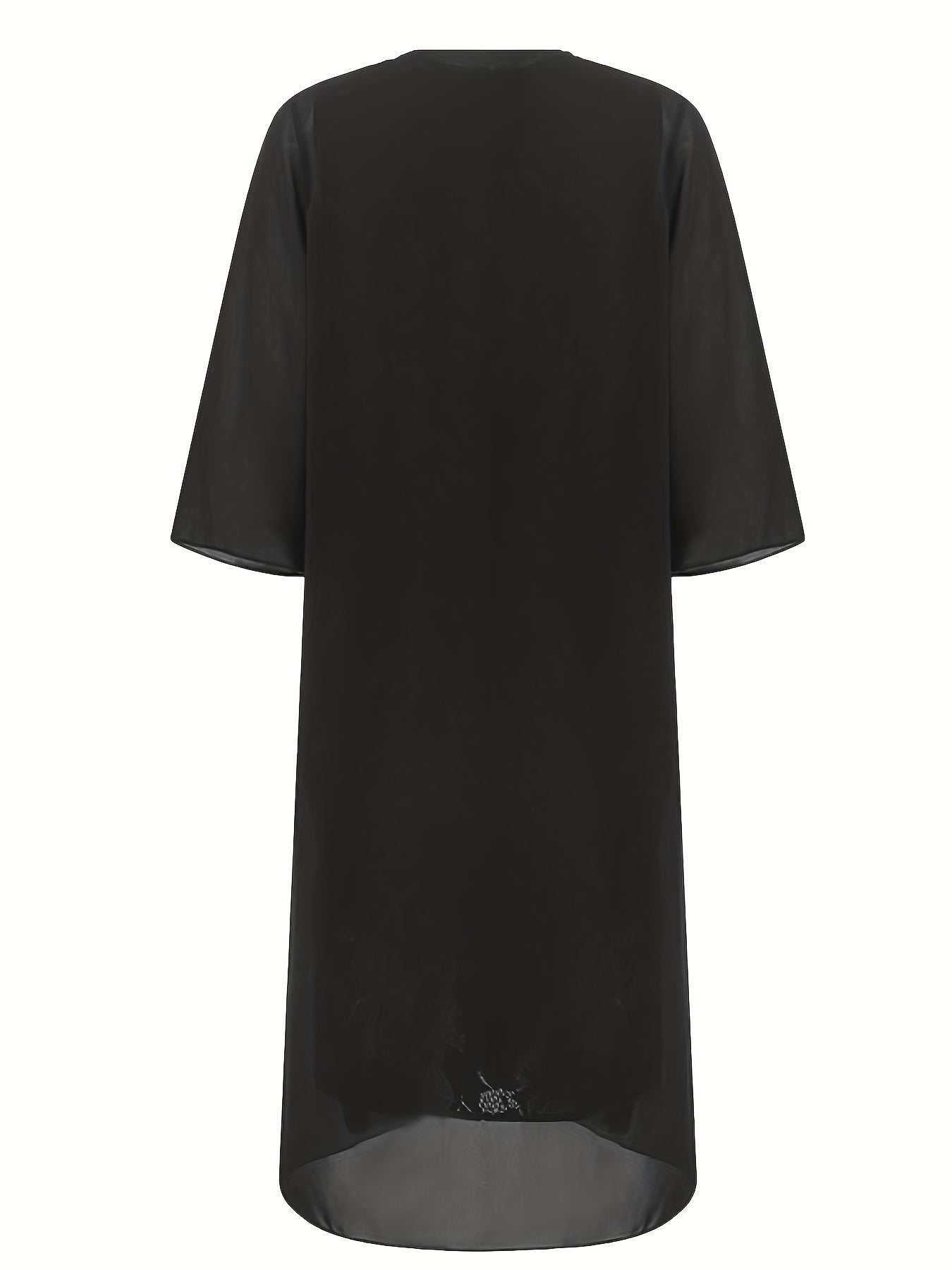 Long Cardigan & Lace Party Dress Set