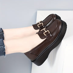 British Style Loafers Slip On Shoes Walking Shoes