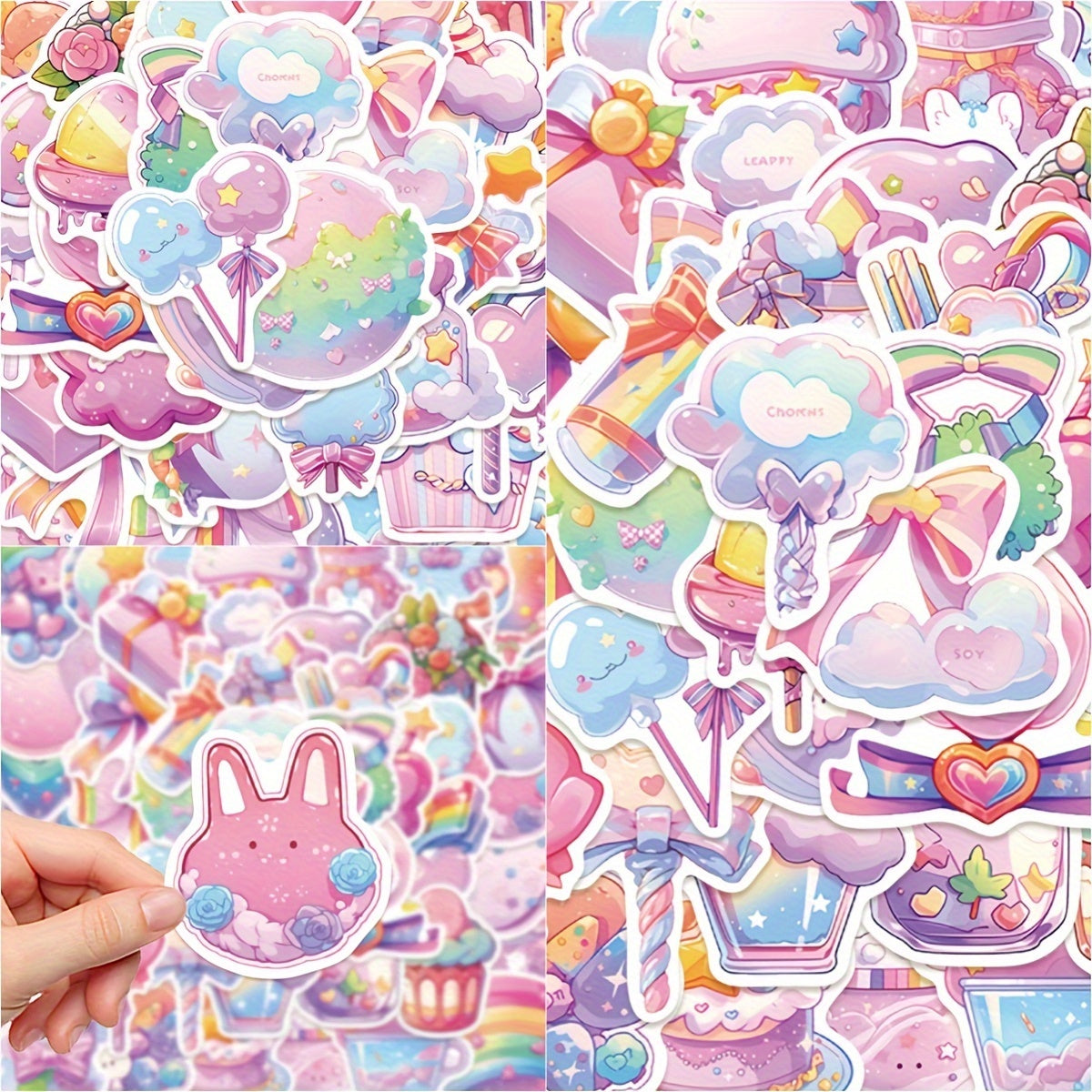 50pcs Fresh Candy Small Item Series Stickers for Phone Laptop Helmet Skateboard
