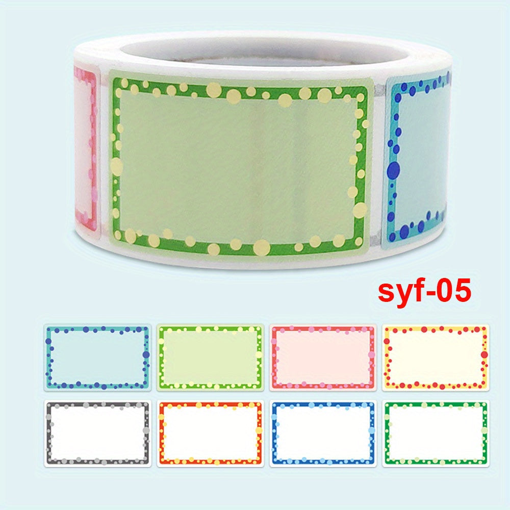 200pcs Roll Cartoon Name Sticker 1.57in 2.0.98in Self-adhesive Label Stickers