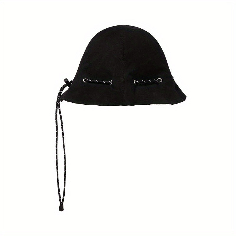 Short Brim Bucket Hat Thin Breathable Solid Sunscreen Travel
