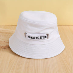 Kpop Couple Bucket Hat Solid Unisex Sunscreen Fisherman Cap