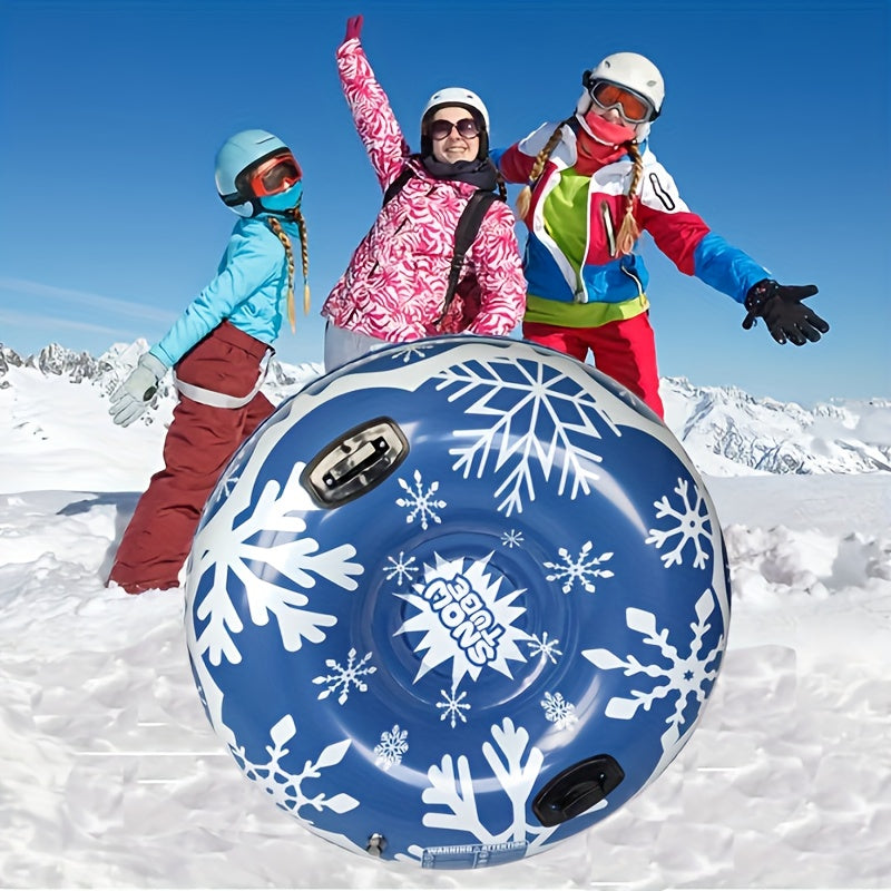 Winter Ski Ring PVC Sled Wear Resistant Coldproof Inflatable Skiing Tube