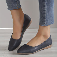 Women's Pointed Toe Ballet Flats Soft Sole Slip On Casual Shoes