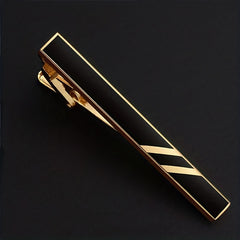 Men's Striped Tie Clip Business Formal Wear Tie Accessories