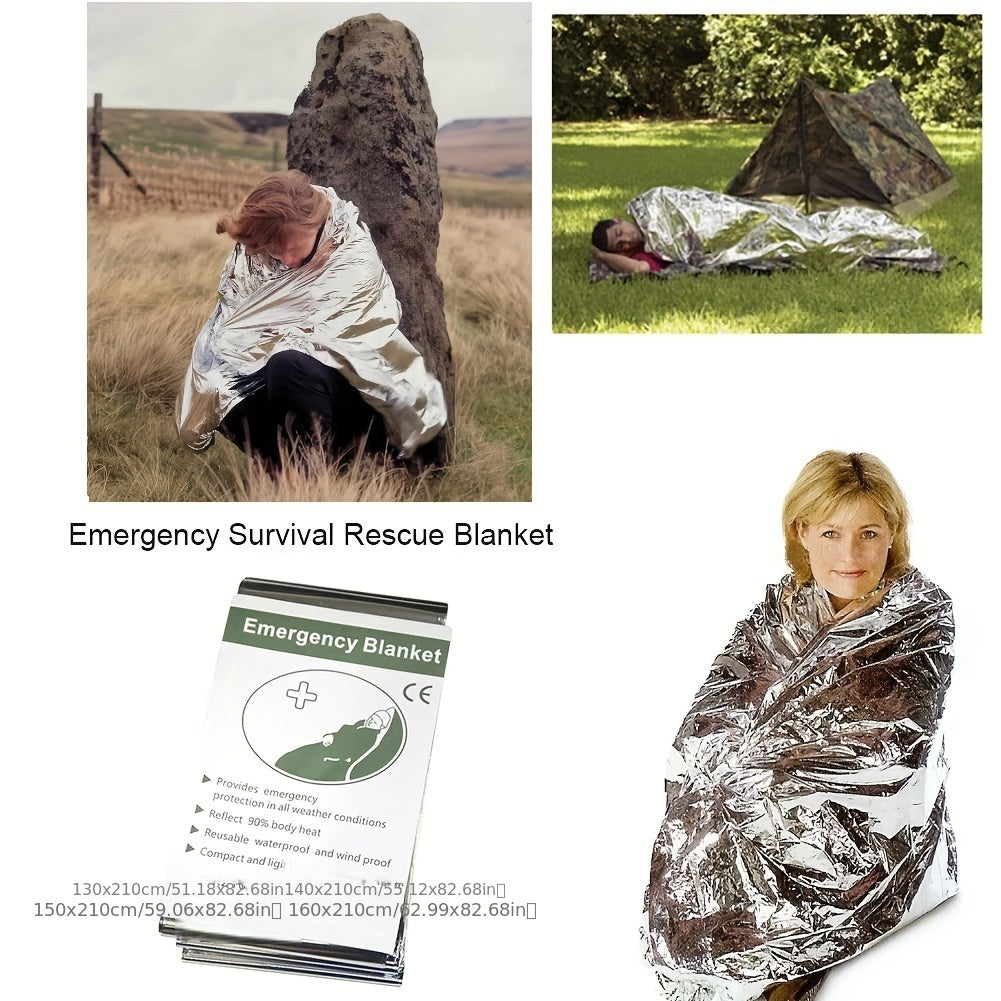 Emergency Thermal Blanket Foil Space Blanket For Outdoor Body Warmer