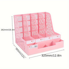 24pcs Desk Organizer Pen Holder File Holder Office Stationery Organizer