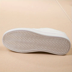 Versatile Faux Leather Skate Shoes Non Slip Sneakers