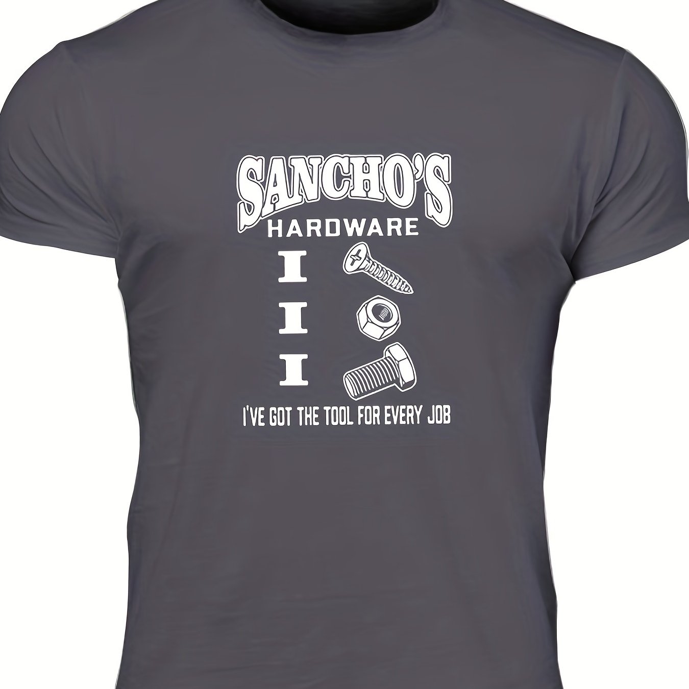 Men's Tool for Every Job Letter Print T-shirt