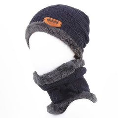 Winter Street Style Knitted Hat Scarf Cap
