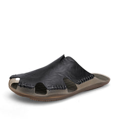Men's Casual Non Slip Sandals Synthetic Leather Outdoor Beach Shoes