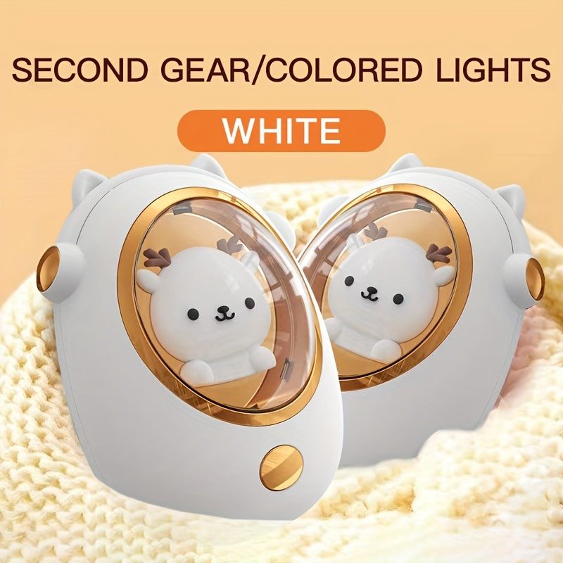 Cartoon Hand Warmer USB Rechargeable for Men Women Christmas Gift