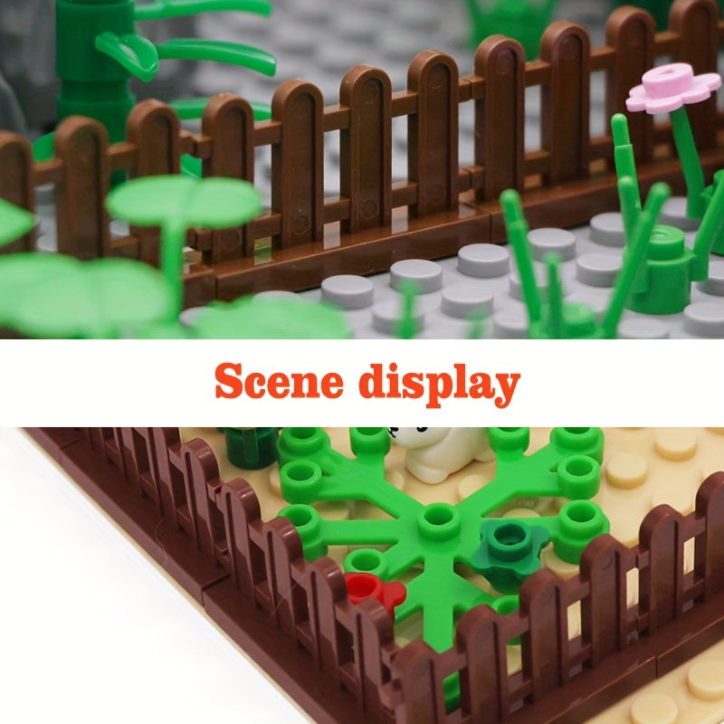 20pcs Building Block Scenes Basic Components 33303 15332 Fence Handrail Pen Rail