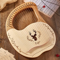 16 19 String Harp Lyre Small Portable Musical Instrument Easy To Learn