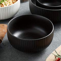 Ceramic Salad Bowl Frosted Rice Bowl Pasta Bowl Kitchen Supplies
