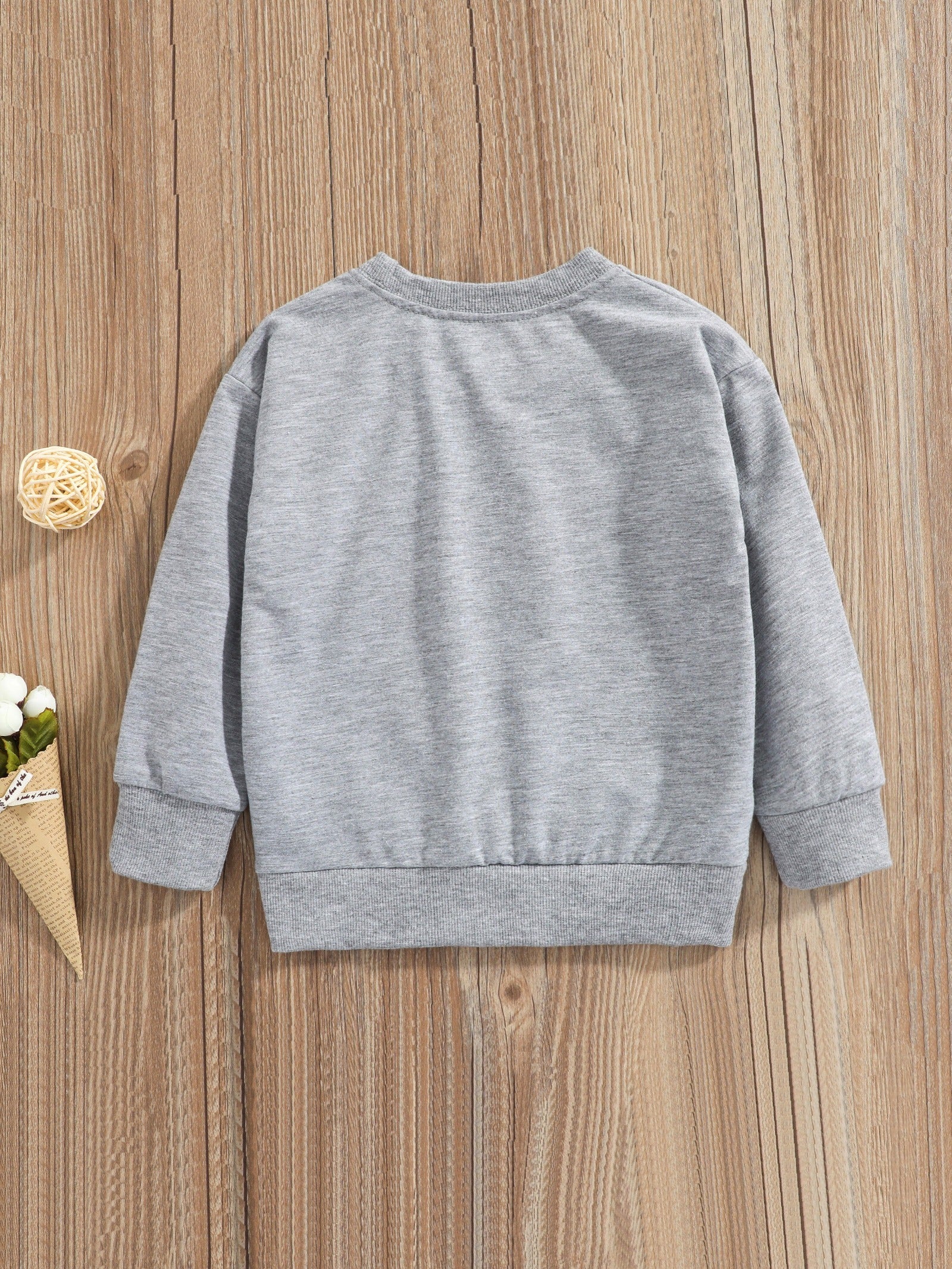 Toddler Girls Letter Print Sweatshirt, Long Sleeve