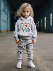 OERYUI Kids 2pcs Christmas Socks Print Hoodies Pants Set