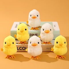 Interactive Jumping Chicken Duck Toy Plush Small Animal Play Birthday Gift