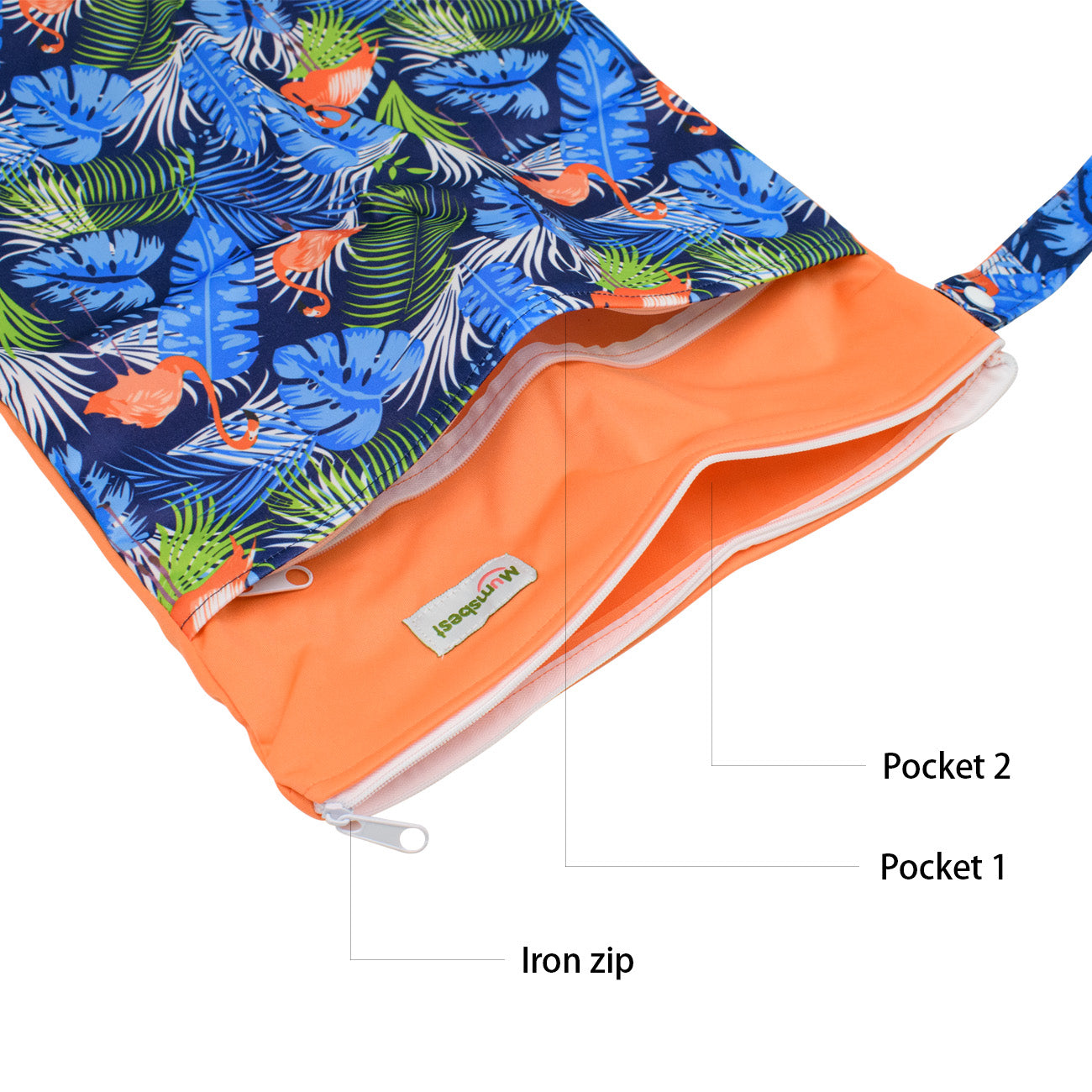 Mumsbest Waterproof Diaper Bag with 2 Zippers
