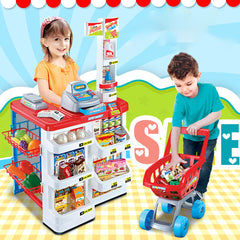 Goujiajia Supermarket Cart Toy Set for Kids