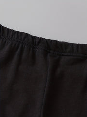 3pcs Girls Cat Print Ankle Pants Set