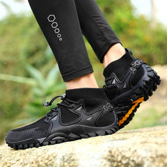 Men's Adjustable Buckle Hiking Boots Non Slip Shoes