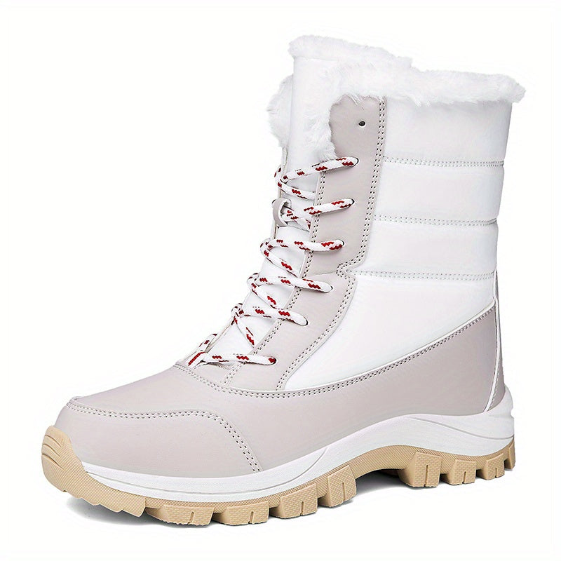 Women's Non slip Waterproof Snow Boots High Top Warm Thickened