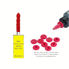 10pcs Glass Glue Nozzle Sealing Ring Protective Cover