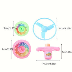 Colorful Whirl Gyro Outdoor Torsion Flying Disc Toy