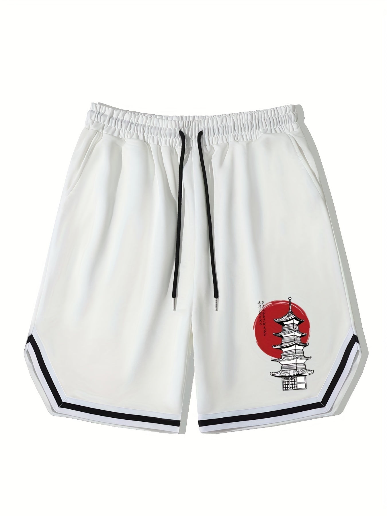 Vintage Graphic Basketball Shorts for Men