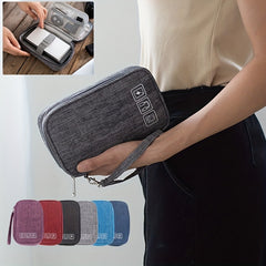 Versatile Data Cable Bag Zipper Electronic Accessories Bag