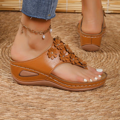 Women's Outdoor Floral Sandals Non Slip Lightweight Platform Slippers