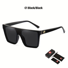 Large Square Frame Sunglasses UV Protection for Men Unisex