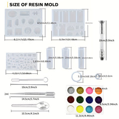 Epoxy Resin Silicone Mold Kit for DIY Jewelry Making