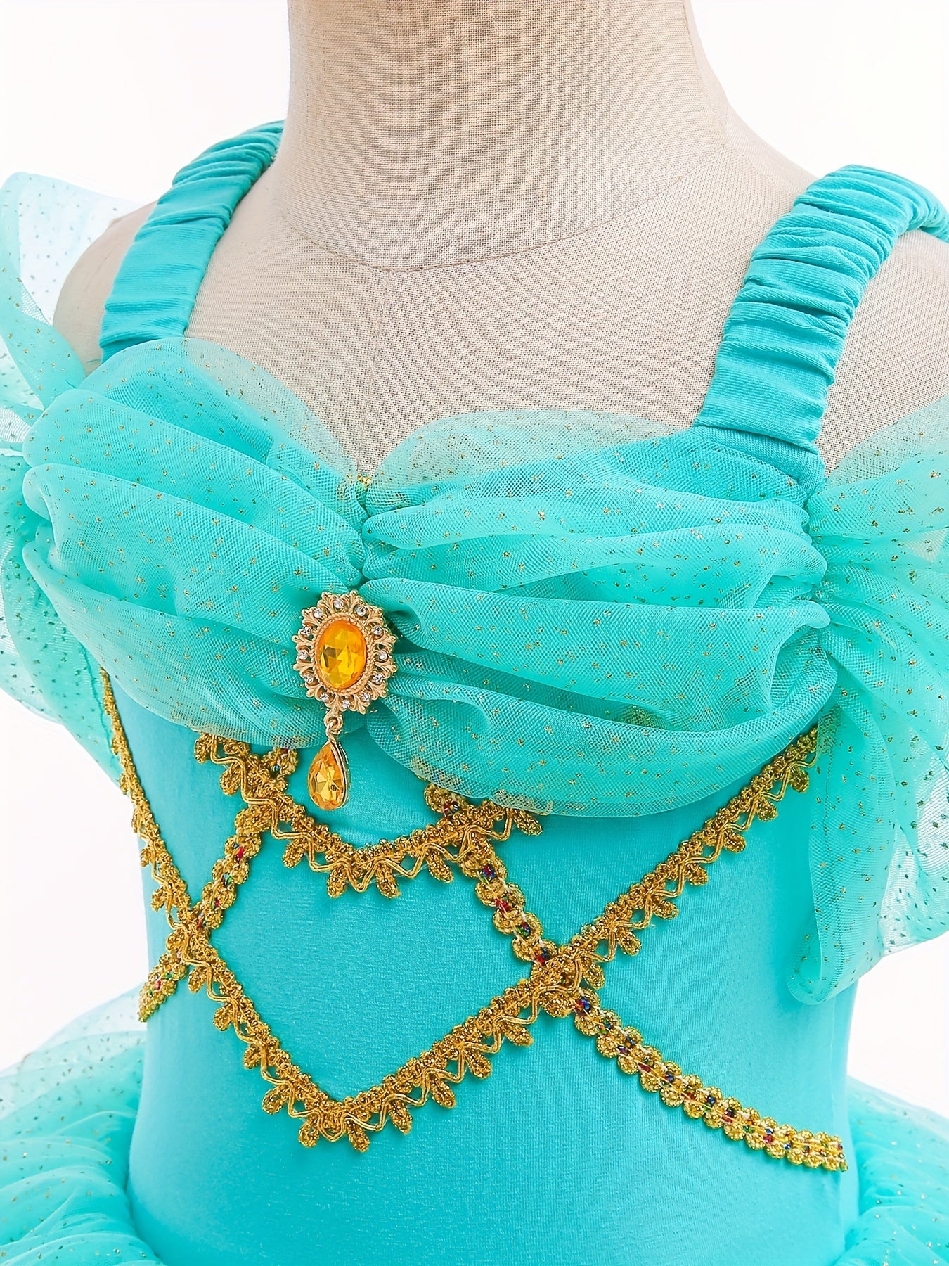 Girls Green Tulle Tutu Mesh Cami Dress Ballet Dance Practice Leotards