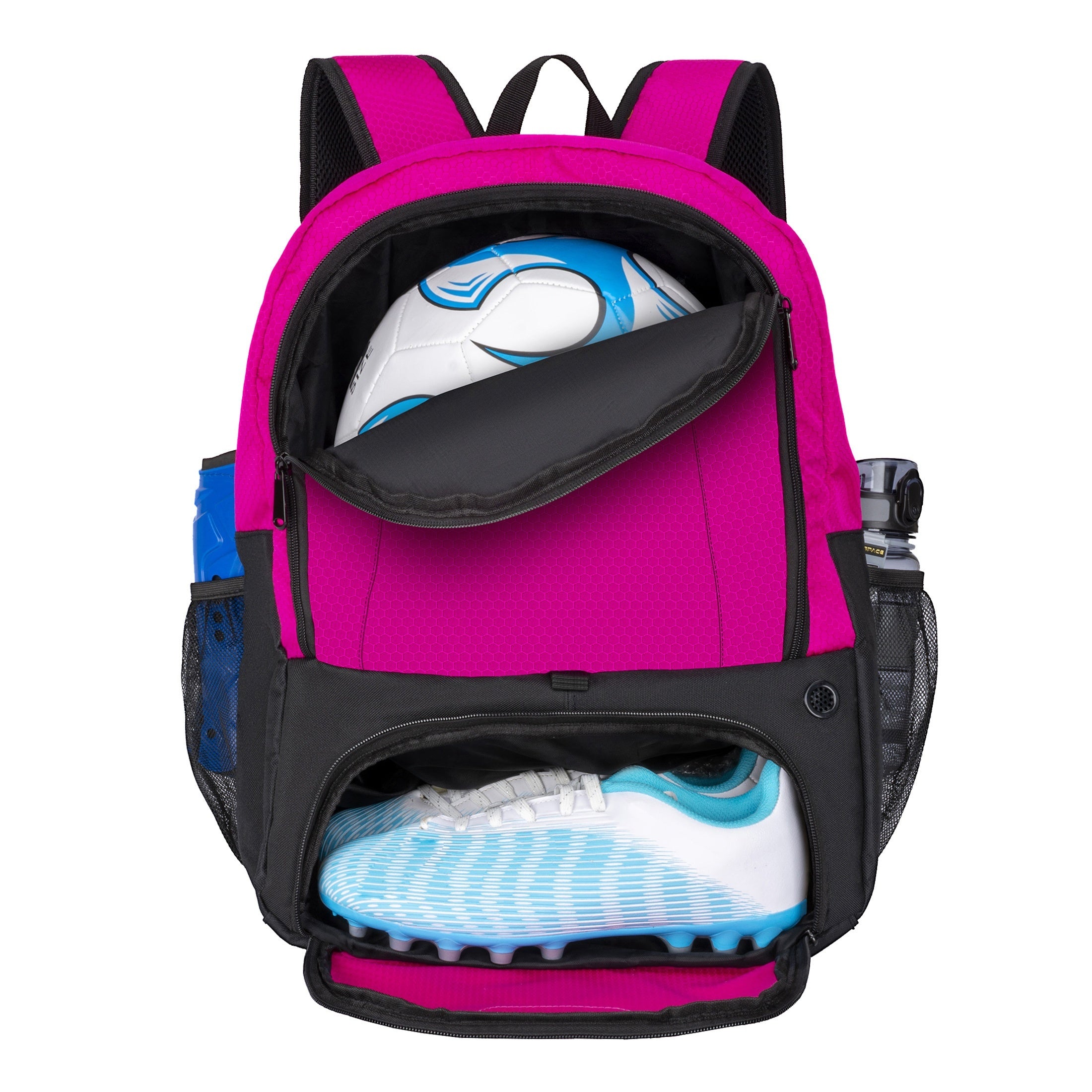 Youth Soccer Ball Bag Backpack with Shoe Compartment
