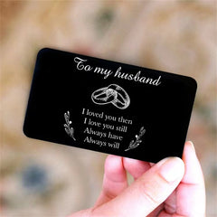Alloy Card Love Note Christmas Gift To Husband