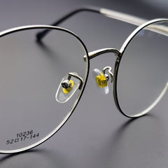 OOLVS Metal Clear Transparent Eyeglass Nose Pads Set