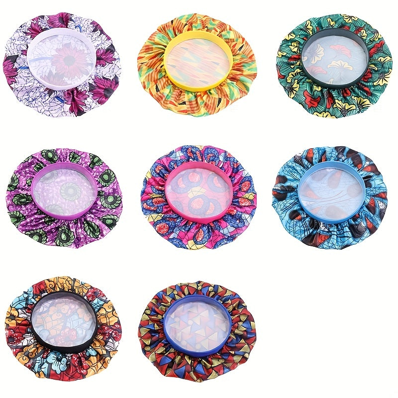Baby Silky Sleep Cap African Print Satin Bonnet Turban Chemo Hat For Kids