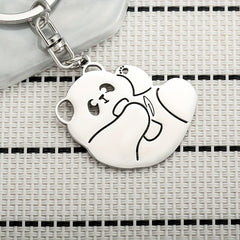 Cartoon Panda Keychain Bag Ornaments Gift Car Key Ring Charms