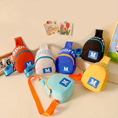 Teen Casual Letter Print Zipper Sling Bag for Traveling Gift