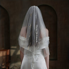 Sequin Head Veil Bridal Single Layer Wedding Hair Accessories