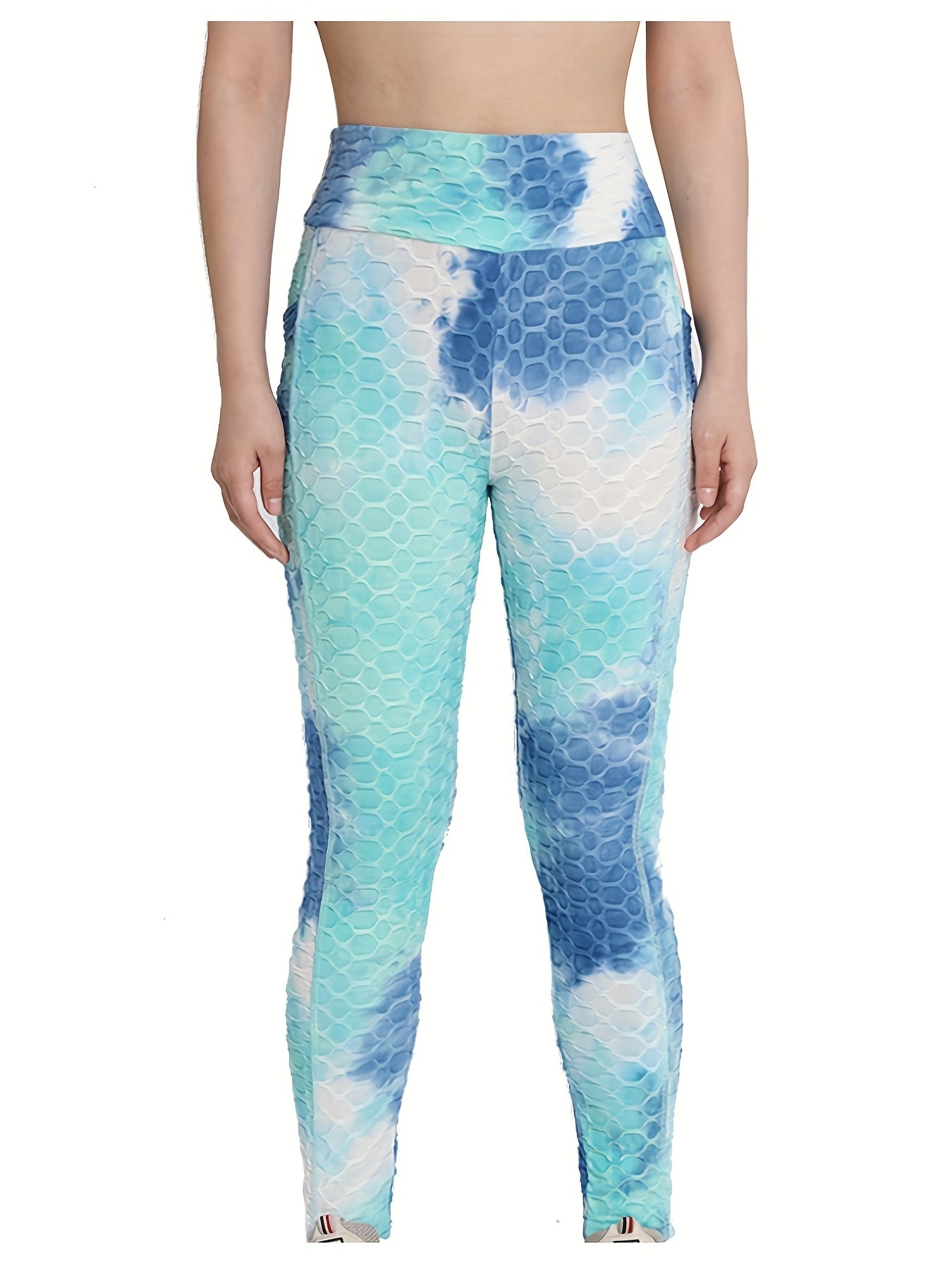 Tie Dye Leggings With Pocket High Waist Fitness Yoga Pants