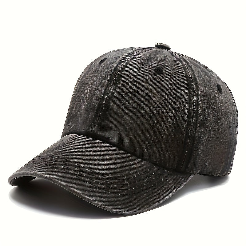 Outdoor Washed Cotton Sun Protection Baseball Cap Unisex Adjustable