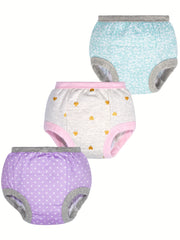 3pcs Breathable Baby Potty Training Underwear Cotton Pants Age 1-5