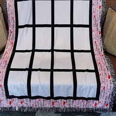 Custom 40x60 Sublimation Polyester Throw Blankets with 20 Panels