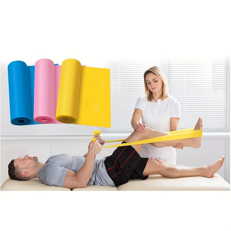 Yoga Resistance Exercise Bands Pilates Stretching Tension Band